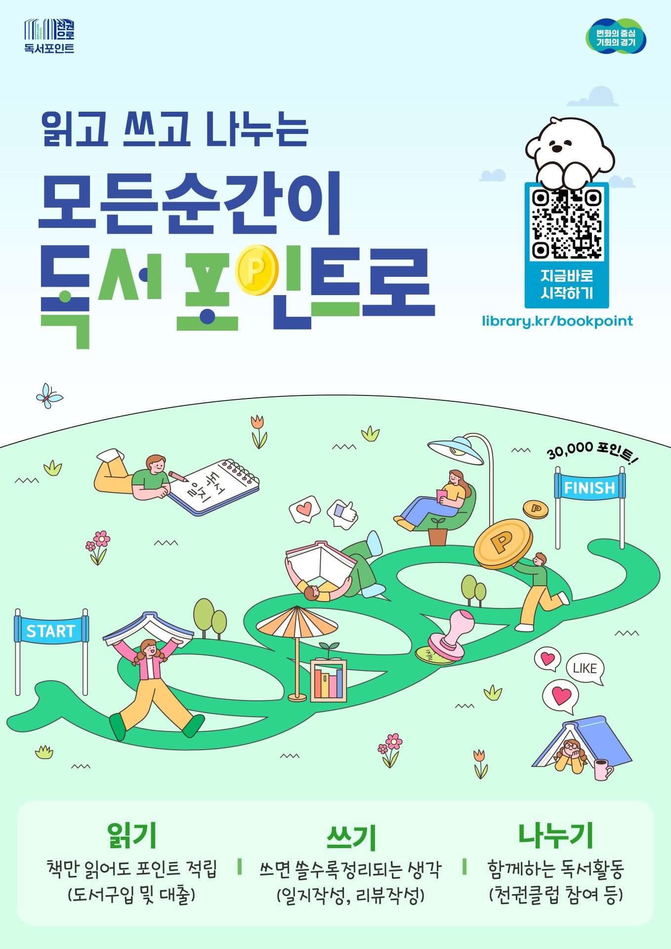 경기도 천권으로 독서포인트